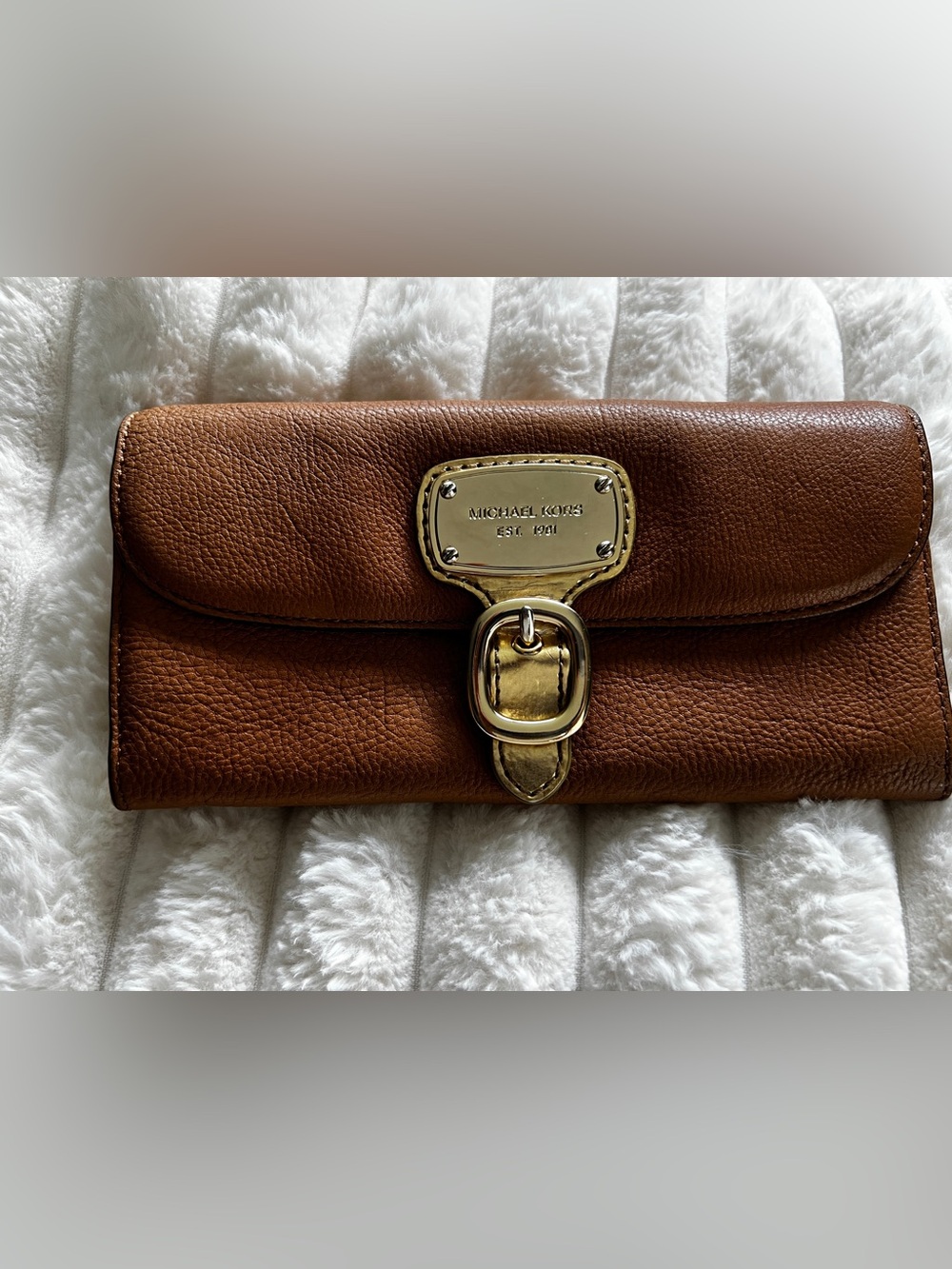 Michael Kors wallet Brown Gold interior NICE
